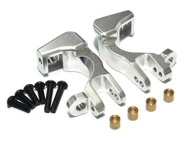 Team Raffee & Co Aluminum C Hub -1 Pair Silver for Traxxas Slash 4x4 BRTSH03S