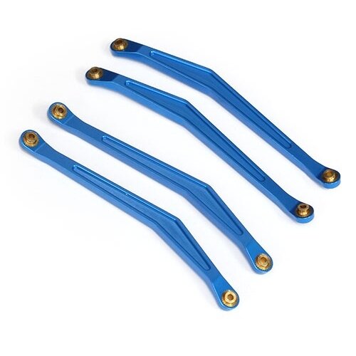 Team Raffee & Co Aluminum Chassis Linkage - 4 Pcs Blue for Axial Wraith BRWRT07B