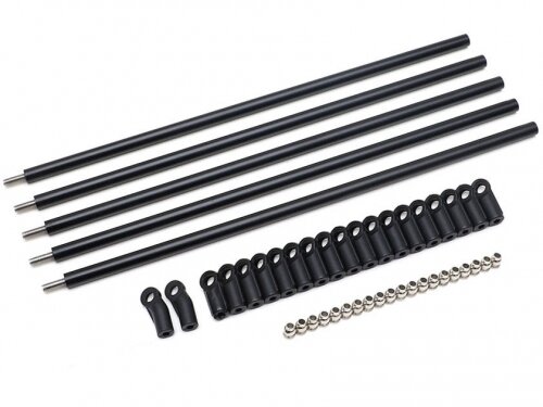 Team Raffee & Co DIY Aluminum Link Set w/ Rod Ends (M4 All Thread) for Crawlers 5pcs TRC/302352