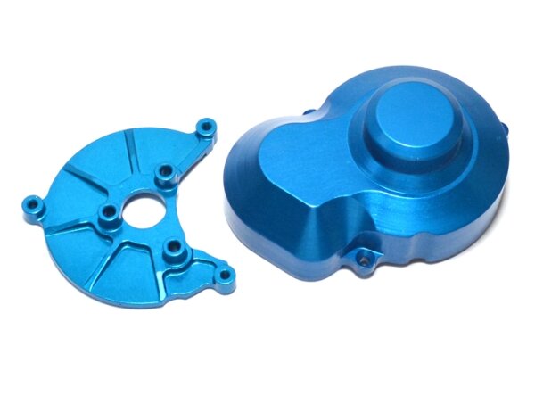 Team Raffee & Co Aluminium Clutch Box & Cover Blue for Axial SCX10 TRC/SCX06B