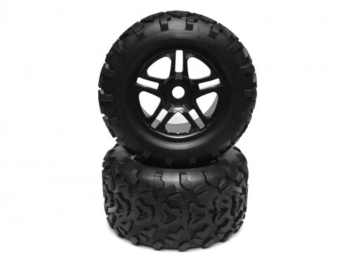 Team Raffee & Co 2 In 1 1/8 Scale Monster Truck Wheel  & Tire Set TRC/110620461