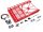 Team Raffee & Co Steel Metal Roof luggage Rack w/ Tire Holder+LED light for SCX10 Wrangler #BR710068 & Cherokee TRC/302206 Body Red TRC/302430R