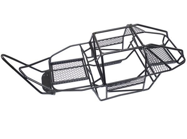 Team Raffee & Co Steel Roll Cage for Axial SCX10 with High Stinger Bumper Black for Axial SCX10 BRQ90271BK