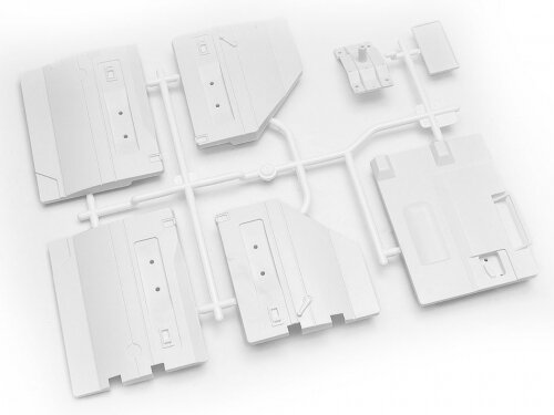 Team Raffee & Co Interior Door Panels & License Plate Part Tree F for TRC Defender D110 Hard Body TRC/302481