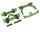 Team Raffee & Co Aluminum Front & Rear Bumper Set - 1 Set Green for Axial SCX10 TRC/SCX21G