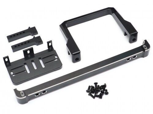Team Raffee & Co Front Aluminium Bumper w/ Removable Bull Bar & Winch Plate for TRX4 Defender for Traxxas TRX-4 TRC/302470