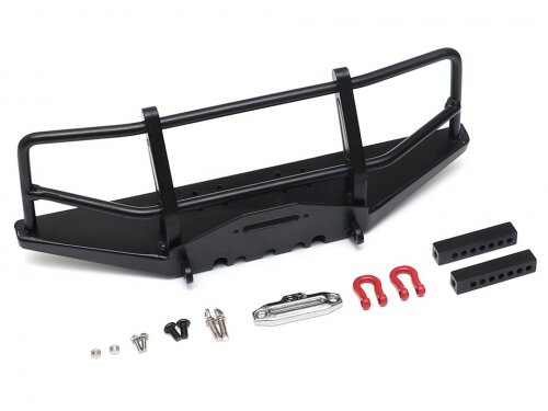Team Raffee & Co Stamped Metal Front Bumper w/ Towing Hooks For D90 D110 TRX4 Defender TRC/302380