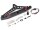 Team Raffee & Co Steel Tough Rear Bumper W/ Hooks and Led Light 1 Set Black Black for Axial SCX10 II TRC/302412BK