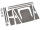 Team Raffee & Co Stainless Steel Diamond Plate Accessories Pack for Defender Wagon D90/D110 Black for Team Raffee Co. TRC-D110 TRC/302220BK