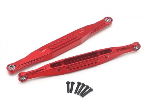 Team Raffee & Co Aluminum Rear Lower Links (2) Red for Team Losi Super Rock Rey TRC/113712R