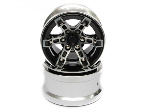 Team Raffee & Co EVO 2.2 High Mass Beadlock Aluminum Wheels Bar-6 (2) BRW770102