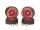 Team Raffee & Co Alu+Brass 8-petals Wheel for 1/24 RC Crawler (4) Red for Axial SCX24 TRC/1080021R