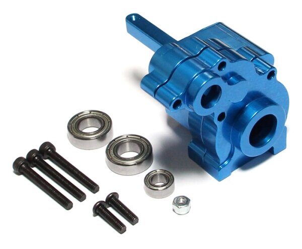Team Raffee & Co Aluminum Transmission Case - 1 Pc Blue for Axial Wraith BRWRT05B