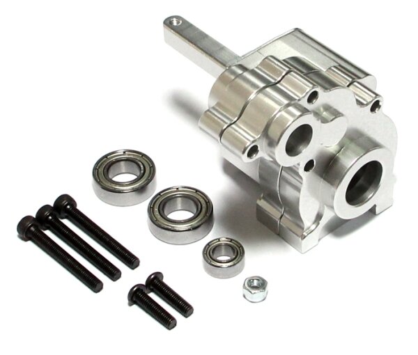 Team Raffee & Co Aluminum Transmission Case - 1 Pc Silver for Axial Wraith BRWRT05S