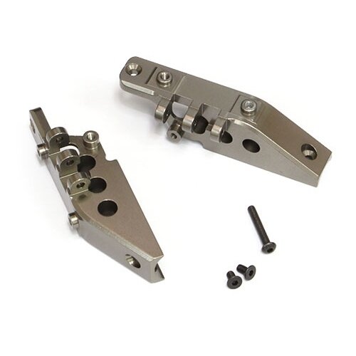 Team Raffee & Co Aluminum Front & Rear Link Axial Mount- 1 Pair Gun Metal for Axial Wraith BRWRT10GM