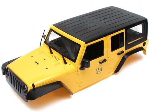 Team Raffee & Co 5 Door Rubicon Hard Body for 1/10 Crawler 313mm Kit Version Yellow TRC/302281-KITY