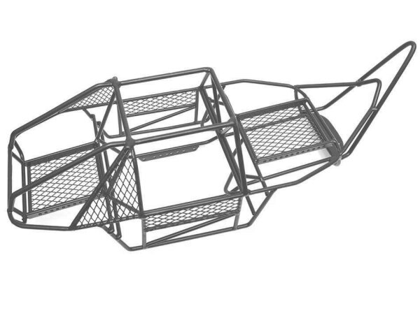 Team Raffee & Co Steel Roll Cage for Axial SCX10 with High Stinger Bumper Gun Metal for Axial SCX10 BRQ90271GM