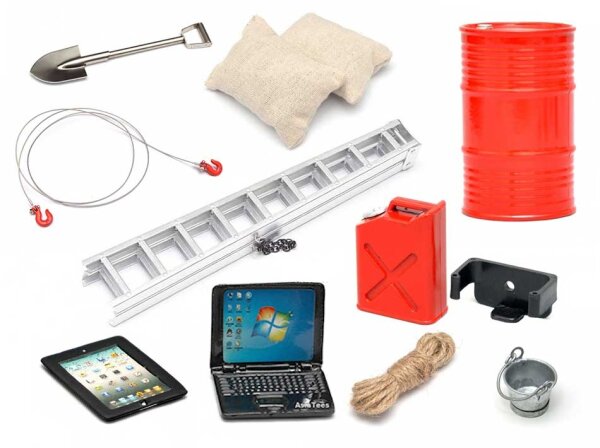Team Raffee & Co Defender D90 D110 Scale Accessories Combo Kit (10pcs) BRSCACCOMBO2