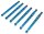 Team Raffee & Co Aluminium Lower & Upper Chassis Link - 6 Pcs Blue for Axial SCX10 TRC/SCX07B