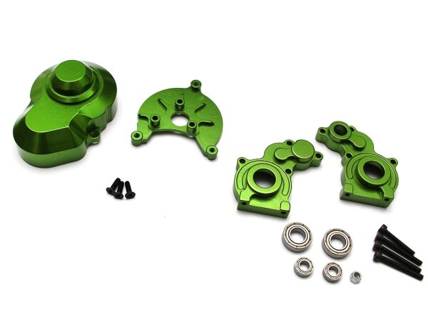 Team Raffee & Co SCX10 Center Gear Box and Clutch Box Combo Set  With Tool Box - 2 Items Green for Axial SCX10 TRC/SCXCOMBO3G