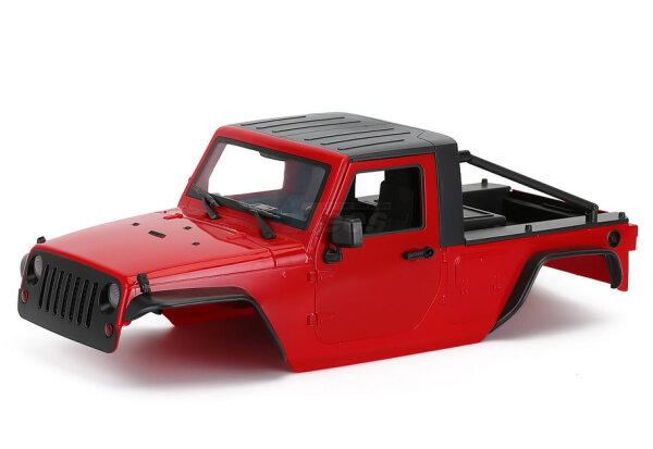 Team Raffee & Co Wrangler Pickup Hard Body for 1/10 Crawler 313mm Red TRC/302891R