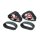 Team Raffee & Co Snow Sand Caterpillar Set For Crawler 1 Pair Red for Axial SCX10 BRQ90134R
