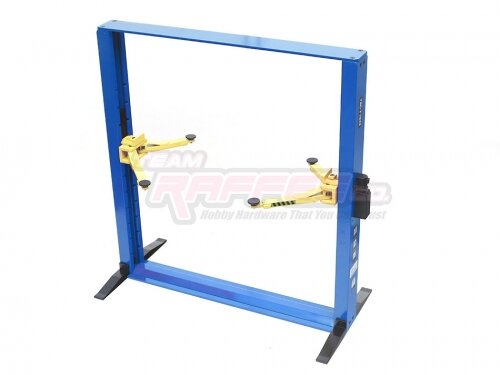 Team Raffee & Co 1/10 Alum Functional Two-Post Car Lift Blue TRC/T-7023B