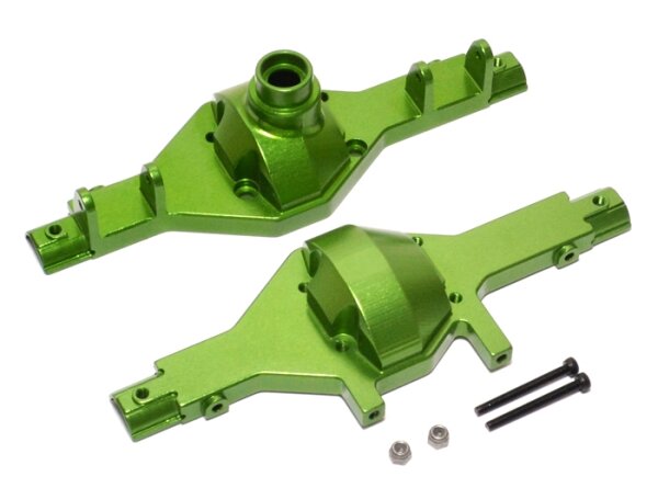 Team Raffee & Co Aluminium Front / Rear Gear Box - 2 Pcs Green for Axial SCX10 TRC/SCX11G