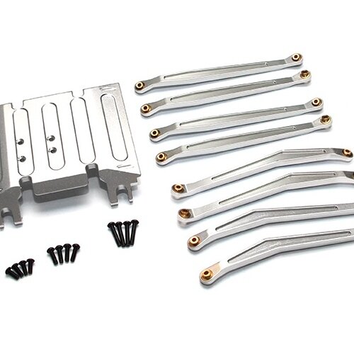 Team Raffee & Co Linkage Combo Set With Tool Box - 3 Items Silver for Axial Wraith BRWRCOMBO2S