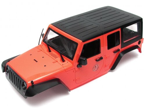 Team Raffee & Co 5 Door Rubicon Hard Body for 1/10 Crawler 313mm Red TRC/302281R